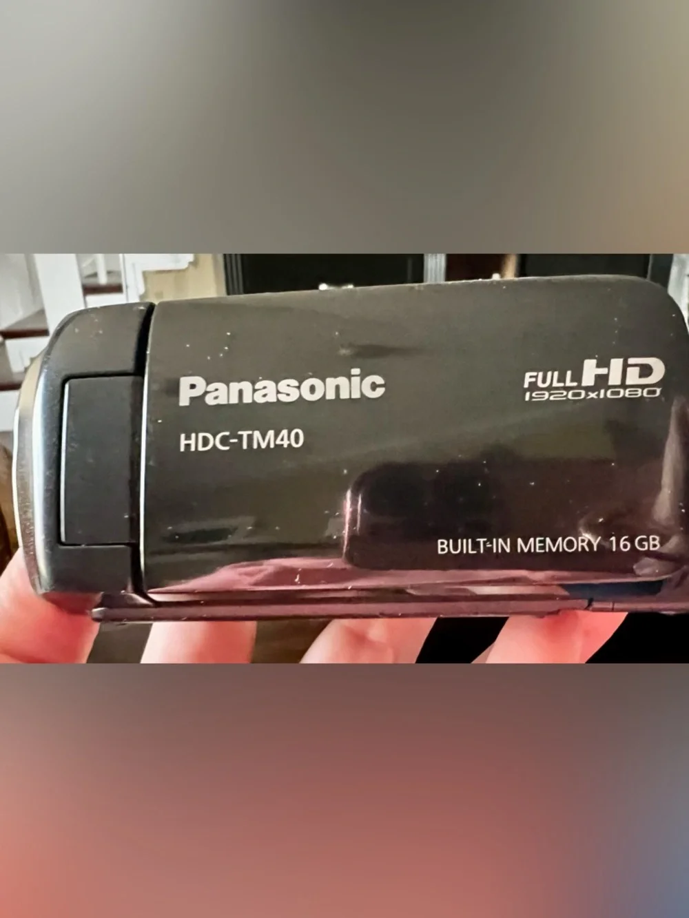 Panasonic Black and Burgundy Retail Box